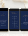 LAURA Wedding Invitation Video Template - Blue Navy