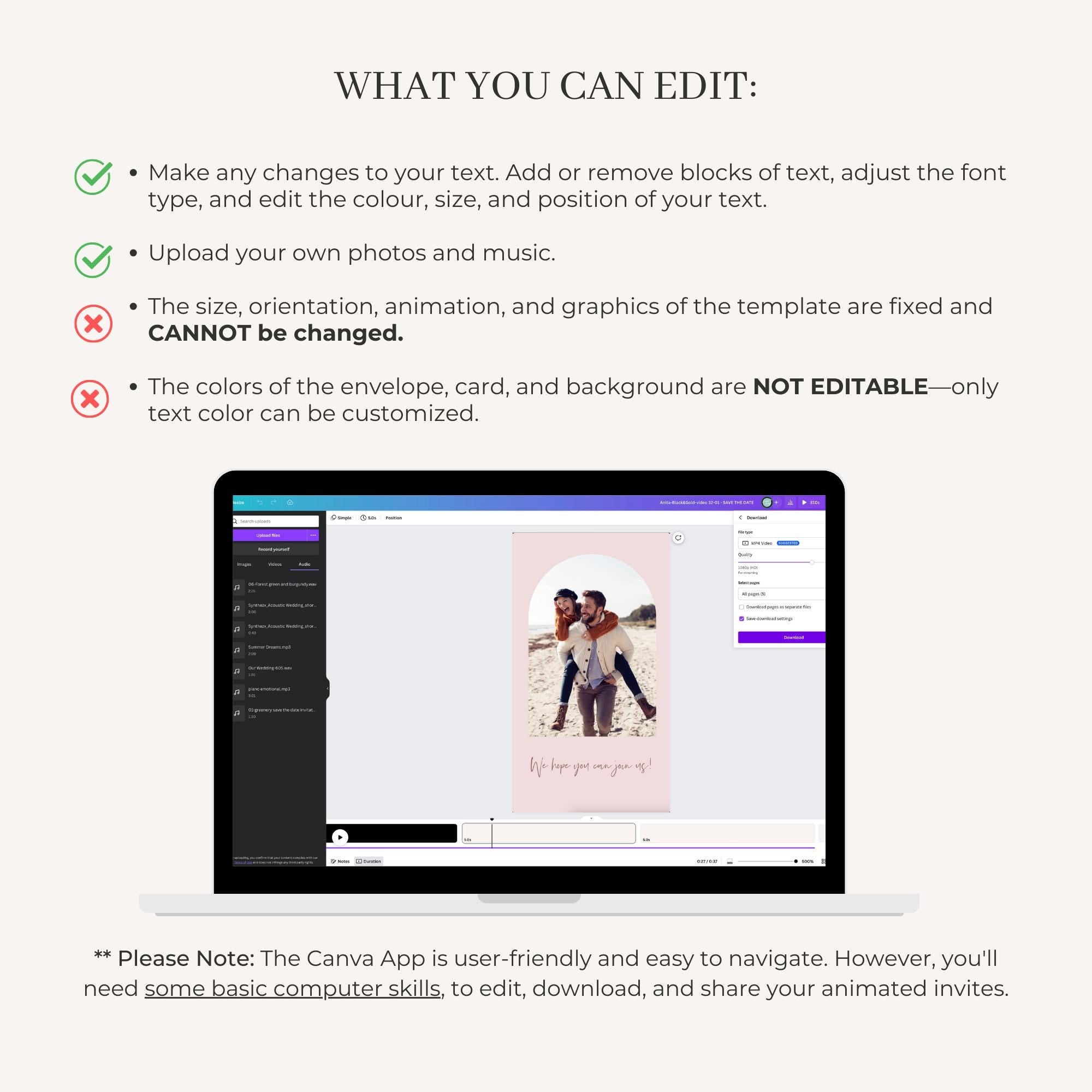 GIGLIOLA Wedding Invitation Video Template - Pink