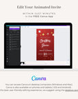 Animated Christmas Invitation Video Template