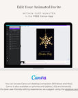 Animated Christmas Party Invitations Template