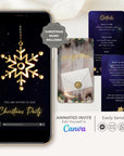 Animated Christmas Party Invitations Template