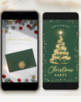 Christmas Tree Invitation Animated - Green