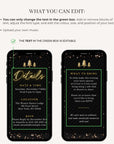 Christmas Tree Invitation Animated - Black