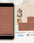LAURA Wedding Invitation Video Template - Terracotta