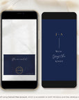 LAURA Save the Date Video Template - Blue Navy