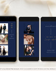 LAURA Save the Date Video Template - Blue Navy