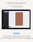 LAURA Wedding Invitation Video Template - Terracotta