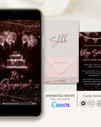 LUSTER Animated Birthday Invitation - Rose Gold