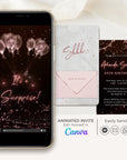 LUSTER Video Invitation for Birthday Party - Rose Gold