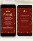 Christmas Tree Invitation Animated - Red