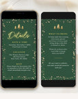 Christmas Tree Invitation Animated - Green
