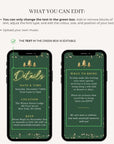 Christmas Tree Invitation Animated - Green