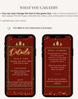 Christmas Tree Invitation Animated - Red