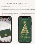 Christmas Tree Invitation Animated - Green