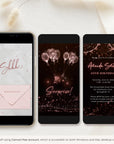 LUSTER Video Invitation for Birthday Party - Rose Gold