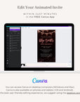 LUSTER Animated Birthday Invitation - Rose Gold