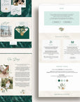 ISLA Tropical Wedding Website Template for Canva with RSVP