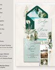 ISLA Tropical Wedding Website Template for Canva with RSVP