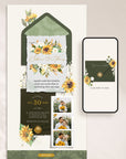 MARISOL Sunflowers Online Digital Wedding Invitation with RSVP