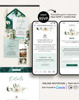 ISLA Tropical Online Digital Wedding Invitation