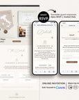 SOFIA Passport Style Online Digital Wedding Invitation