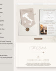 SOFIA Passport Style Online Digital Wedding Invitation