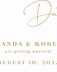Anita White & Gold Save the Date Video Template