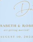 Anita Dusty Blue & Gold Save the Date Video Template