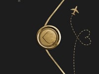 Black & Gold Passport Wedding Invitation Video Template