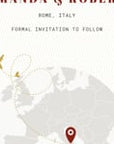 Animated Passport Save The Date Video Template - Maroon