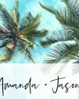 Palm Tree Save the Date Video Template
