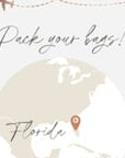 Rose Gold Boarding Pass Save the Date Video Template