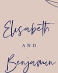 GIGLIOLA Wedding Invitation Video Template - Blush & Navy