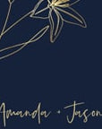 GIGLIOLA Save the Date Video Template - Navy & Gold