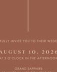 LAURA Wedding Invitation Video Template - Terracotta