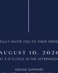 LAURA Wedding Invitation Video Template - Blue Navy