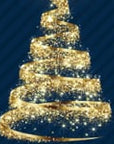 Christmas Tree Invitation Animated - Blue