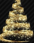 Christmas Tree Invitation Animated - Black