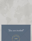 Passport Wedding Invitation Video Template - Dusty Blue