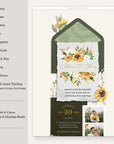 MARISOL Sunflowers Online Digital Wedding Invitation