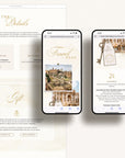 SOFIA Destination Wedding Website Template for Canva with RSVP
