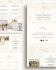 SOFIA Destination Wedding Website Template for Canva with RSVP