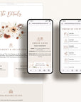 LAUREL Wedding Website Template for Canva with RSVP