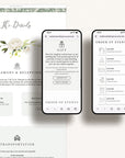 Flora Wedding Website Template for Canva with RSVP