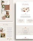 LAUREL Wedding Website Template for Canva with RSVP
