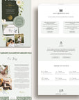 Flora Wedding Website Template for Canva with RSVP