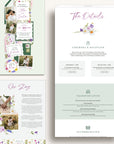 CLOE Wedding Website Template for Canva with RSVP