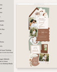 LAUREL Wedding Website Template for Canva with RSVP