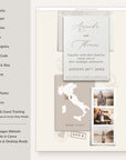 SOFIA Destination Wedding Website Canva Template with RSVP