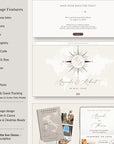 SOFIA Destination Wedding Website Template for Canva with RSVP